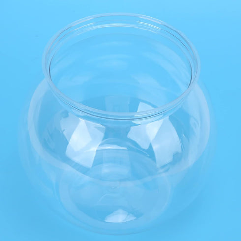 Mini Fish Tank, Transparent Plastic Betta Bowl for Desk Bookshelf, Fish Plant Tanks (Mini)