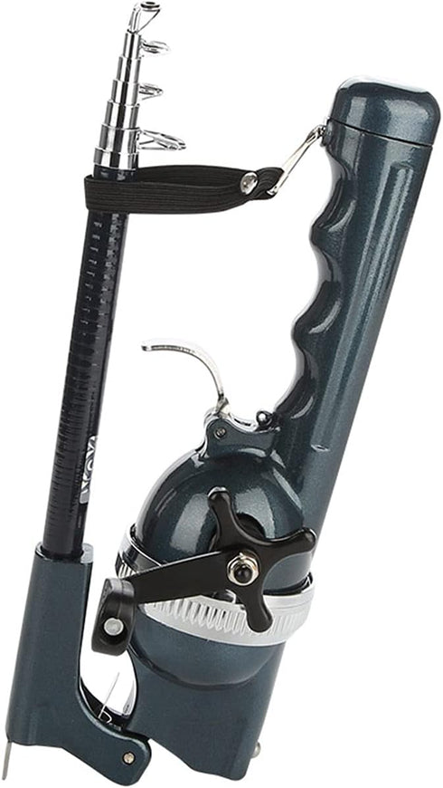 Foldable Fishing Rod and Reel Combos, Telescopic Stainless Steel Pocket Fisherman for Travel