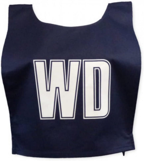 Carta Sport Carta TBNB White Football Lettered Netball Bibs Medium Black, One Size