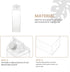 3pcs 500ml NUOBESTY Ps Milk Carton Bottles Household Water Containers for Outdoor Supply and Travel To-go Drinkware