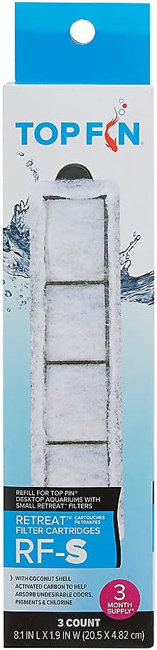 Top Fin Retreat Filter Cartridges RF-S - 3 Count