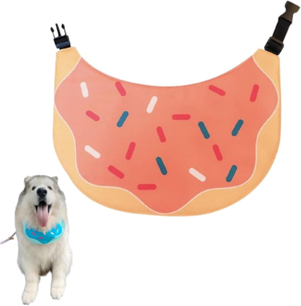 PetPhindU Cute Dog Bandana Cartoon Donuts Pet Dog Bib Neckerchief Cat Bandana Waterproof