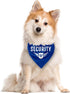 Security Dog Bandana, Dog Bandana, Blue Pet Dog Scarf Accessories, Pet Dog Triangle Scarf, Funny Cute Dog Bandana, Dog Bandana for Small Medium Large Dogs, Gift for Dog Lover (D14)