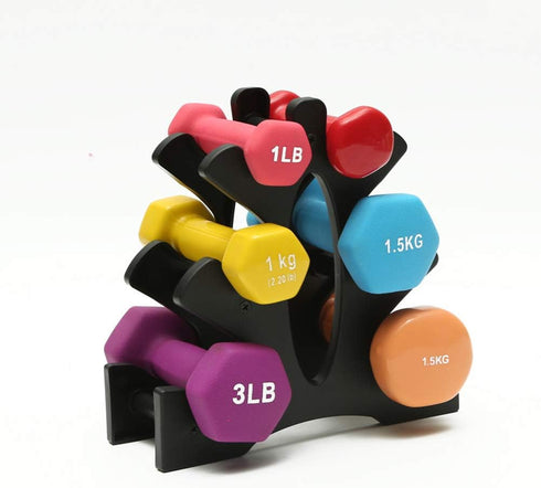 Small Dumbbell Rack, 3/5 Tier Dumbbell Tree, Plastic Dumbbell Holder Fitness Equipment Accessories