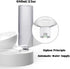 Raised Cat Bowls with Automatic Water Dispenser Bottle, Elevated 0°-15° Adjustable Tilted Pet Food Water Feeder Bowls