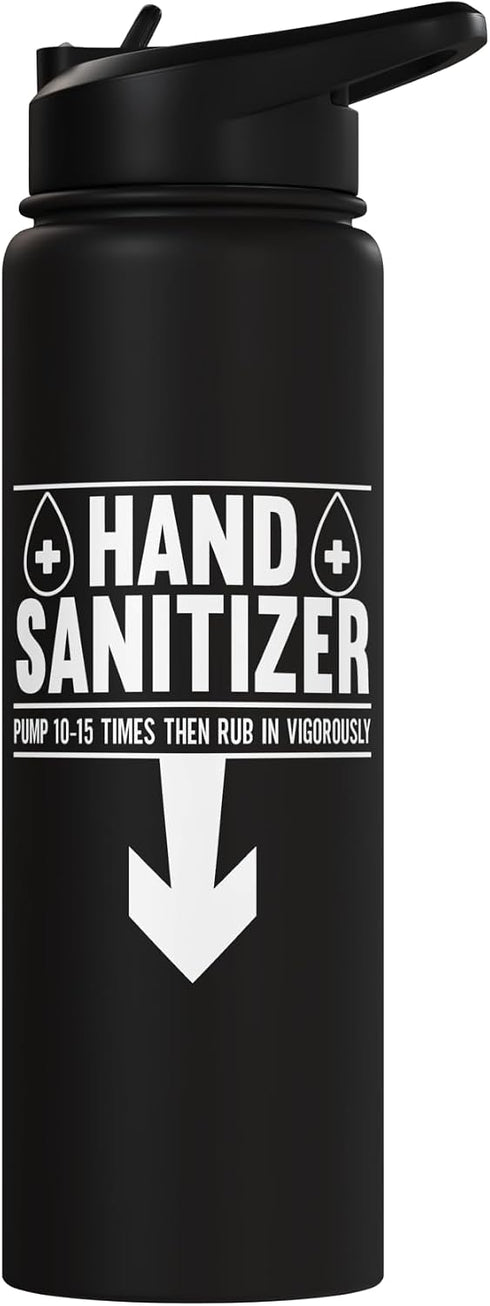 Funny Adult Humor SteMi Apparel Hand Sanitizer Adult Humor Funny Dirty Jokes Sarcastic Stainless Steel Insulated Water