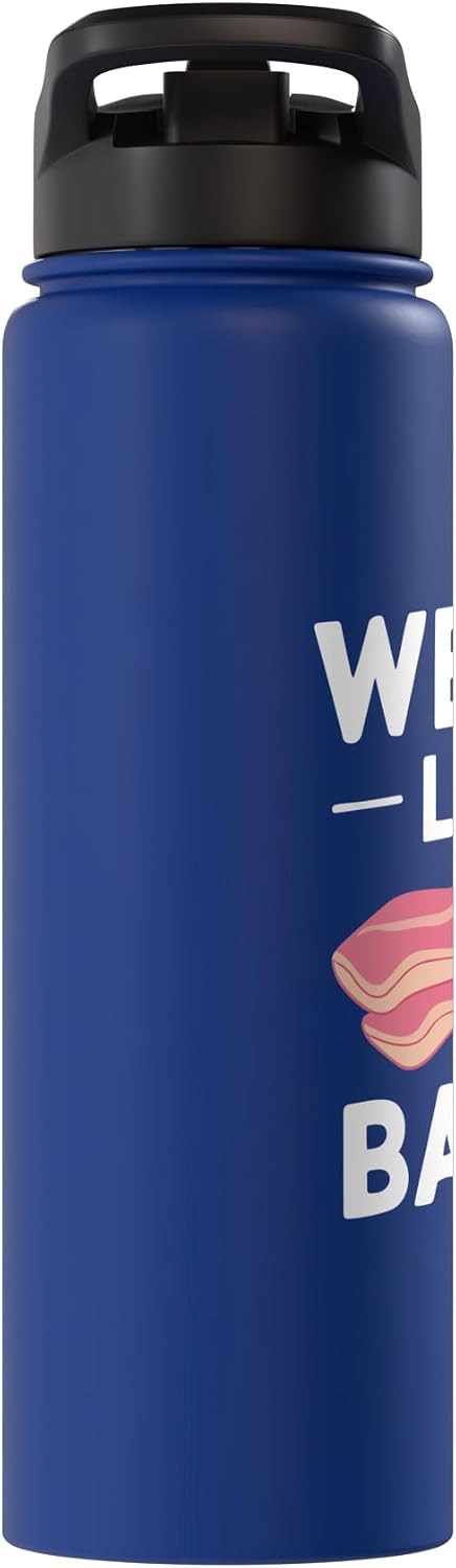 Bacon Meat Breakfast Bacons Bacon We All Love Bacon Meat Stainless Steel Insulated Water Bottle