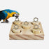 UPKOCH Wooden Parrot Puzzle Toy Interactive Bird Plaything Colorful Stacking Columns for Parrots and Birds Educational