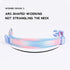 Fashionable Gradient Dog Collar in Macaron & Dopamine Shades, Breathable Mesh Padding, Durable POM Buckle, Blue XS