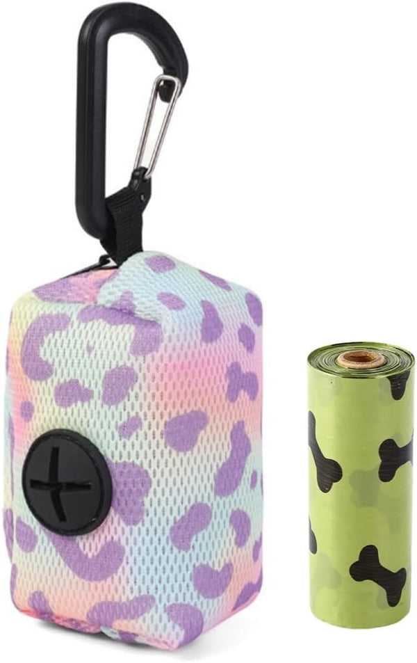 LZSOMPK Fashionable Dog Poop Bag Holder Dog Poop Bag Dispenser for Leash,with Metal