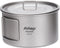 Titanium Bowl Pot with Foldable Handle, 600ML Single-Wall Cooking Bowl for Outdoor Camping, Hiking, Picnic