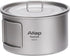 Titanium Bowl Pot with Foldable Handle, 600ML Single-Wall Cooking Bowl for Outdoor Camping, Hiking, Picnic
