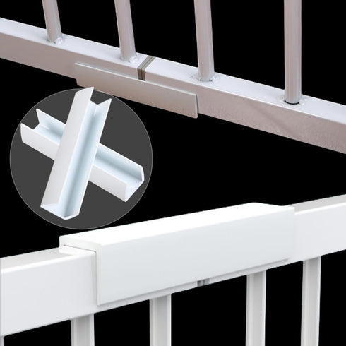 U Shape Fence Reinforcement Groove, Durable PVC Portable Fittings Accessory for Pet Gate Fence Reinforcement
