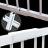 U Shape Fence Reinforcement Groove, Durable PVC Portable Fittings Accessory for Pet Gate Fence Reinforcement