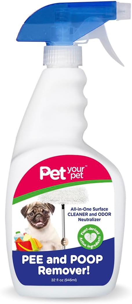 Dog Pee and Poop Remover 32 fl Oz. All-in-One Pet Stain and