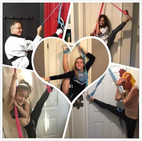 Leg Stretcher with Door Flexibility & Stretching Strap - Premium Equipment for Ballet, Cheer, Dance, Gymnastics
