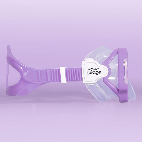 Seago Kids Swim Goggles Snorkel Diving Mask for Youth (5-15), Anti-Fog 180° Clear View