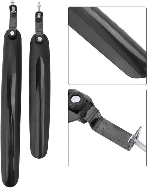 Keenso Front Rear Mountain Road Bike Mudguard Set, Essential Bike Accessories
