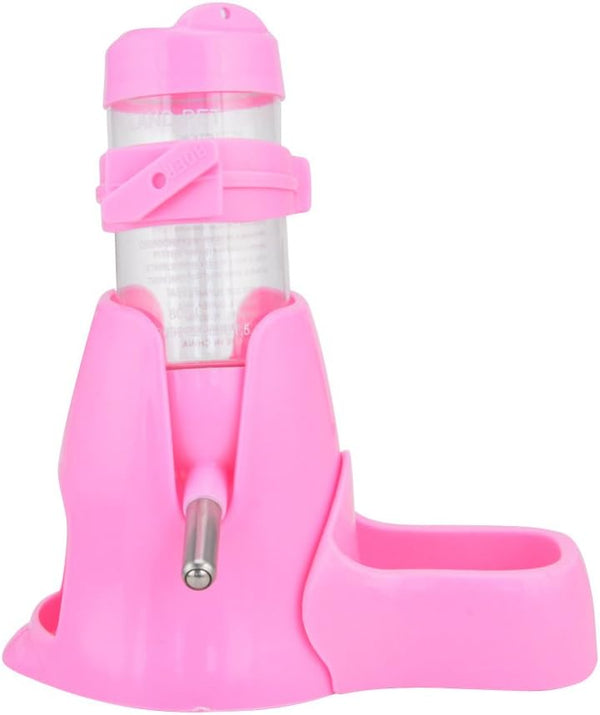 Guardians Hamster Water Bottle - Automatic Drinking Bottle with Food Container Base for Small Animals (80ml)