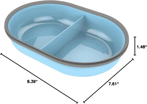 SureFeed Split Bowl in Blue