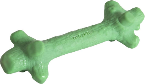 Pet Qwerks Nylon Stick BarkBone, Durable Dog Toys for Aggressive Chewers, Mint Flavor, 9"