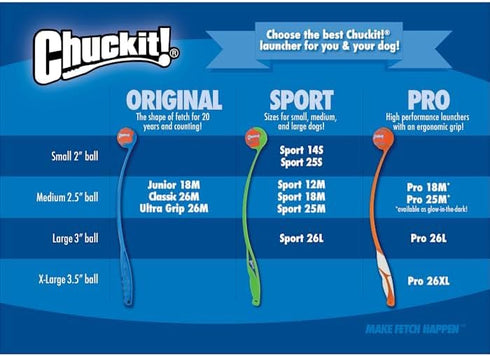 Chuckit Mini Ball Launcher, 14 Inch, Assorted Colors