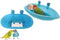 2 PCS Bird Bathtub with Mirror Toy, Durable Plastic Shower Tub Cleaning Tool for Small Parakeet Cockatiel.