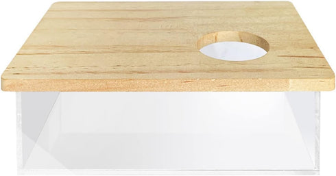 lamphle 3 Hedgehog Sandbox Lid Design Take Bath Styles Wooden Sandbox Small Pet Hamster Bath Container Pet Accessories