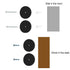 35 (2 Pack Gun Magnet Pounds Capacity Rubber Coated Magnetic Gun Mounts for Pistol Revolver Rifle Carbine Shotgun