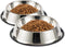Steel Dog Bowls, 8oz to 48oz, Cat Bowl Water and Food with Rubber Base for Small/Medium/Large Pets