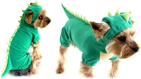 NACOCO Dog Dinosaur Design Costume - Green Pet Clothes for Medium & Large Dog (XL)