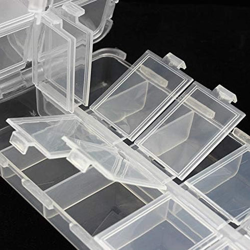OriGlam Premium Tackle Boxes, 20 Compartments Plastic Storage Organizer, Adjustable Fishing Box