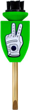 Skinny Golf Pocket Caddie 4-in-1 Tool - Divot Tool, Ball Marker, Scrub Brush, Groove Cleaner Golf Accessory