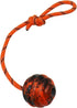 K9 Training Ball with Rope, Indestructible Dog Toy Ball with Handle for Training and Fetching