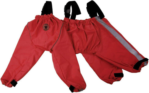 FouFou Dog Bodyguard Protective All-Weather Dog Pants, Small, Red (Pack of 1)
