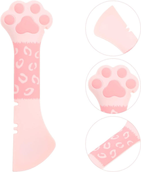 Mipcase Cat Wet Food Can Spoon, Universal Silicone Pet Can Opener, Mini Spatula for Feeding Storage