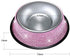 SAVORI Bling Dog Bowls - Pink, 640ML Handmade Rhinestones Stainless Steel Pet Bowls, Set of 2