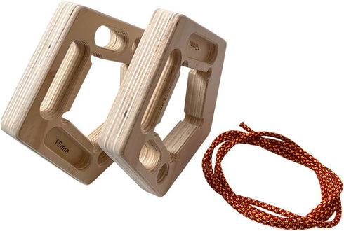 Fuziddn 360 Portable Wooden Hangboard for Rock Climbing - Rotating Fingerboard for Strength Training - No-Drill Pull-Up