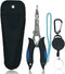 Stainless Steel Fishing Pliers - Needle Nose Plier for Cutting Fishing Line, Multitool Pliers with Sheath and