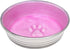 Loving Pets Le Bol Enamel Ceramic Dog Food Water Bowl, No Tip Stainless Steel, Spill Proof (Small, Rose)