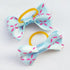 Chenkou Craft 50pcs (25pairs) Dog Cat Hair Bows with Rubber Band, Mix Colors & Patterns, Pet Hair Accessories