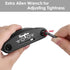 WOTOW 16 in 1 Bike Repair Tool Kit, Bicycle Multitool with Tire Levers, Hex Spoke Wrench, Accessories Set for Road &