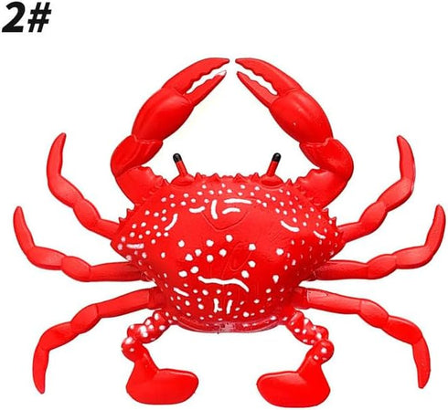 KTGCOZS Pack 6 8cm10g of Simulated Crab Soft Bait Floating TPR Vivid Fake Bait Saltwater sea Fishing Accessories Tools