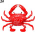 KTGCOZS Pack 6 8cm10g of Simulated Crab Soft Bait Floating TPR Vivid Fake Bait Saltwater sea Fishing Accessories Tools