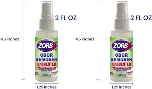 ZORBX Unscented Odor Eliminator, Advanced Formula Fast-Acting Odor Remover Spray for Dog, Cat, House