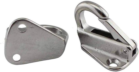 haowei Fender Hook, 2Pcs Fender Hanger Strong 316 Stainless Steel Safety Heavy Hook Marine Spring snap-Type Fender Fender Hanger Suitable for tug Hardware Accessories (Spring Hook) by haowei