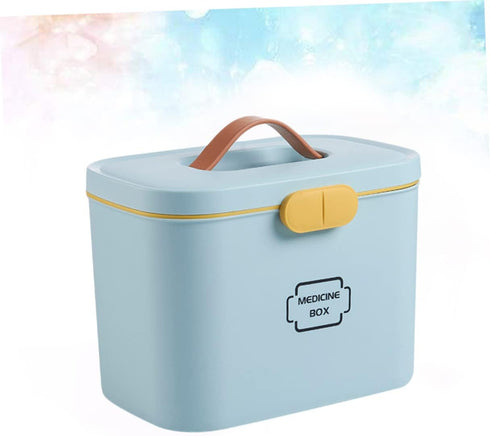 Compact Medication Organizer Bag with Portable Handle