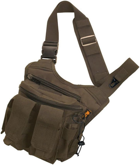 Rapid Deployment Pack, Heavy Duty Water Resistant Fabric, Ergonomic Sling Pack with Concealed Pocket