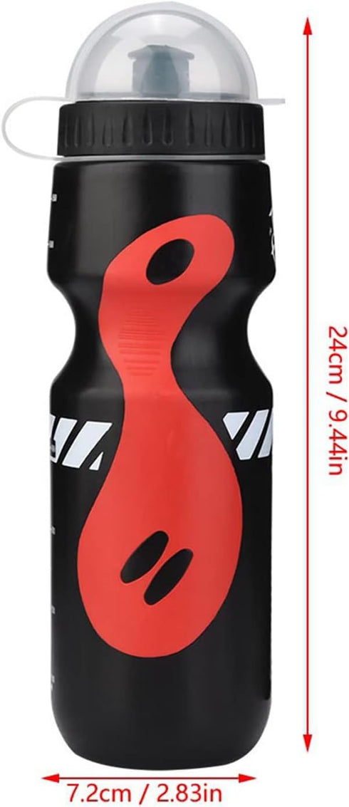 VGEBY1 Sports Water Bottle, 650ml Portable Water Bottle with Bicycle Holder for Cycling, Mountaineering, Hiking