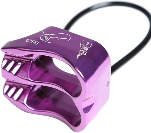 Professional 25KN Rappel ATC Belay Device, Aluminum V-grooved Rock Climbing Safety Equipment